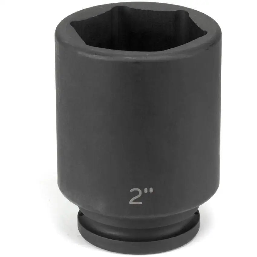 GP 1 Drive SAE Deep Length Impact Sockets Set - Heavy Duty Chrome Molybdenum Steel - Perfect for Automotive Repair & Industrial Maintenance