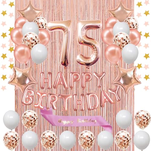 Rose Gold 75th Birthday