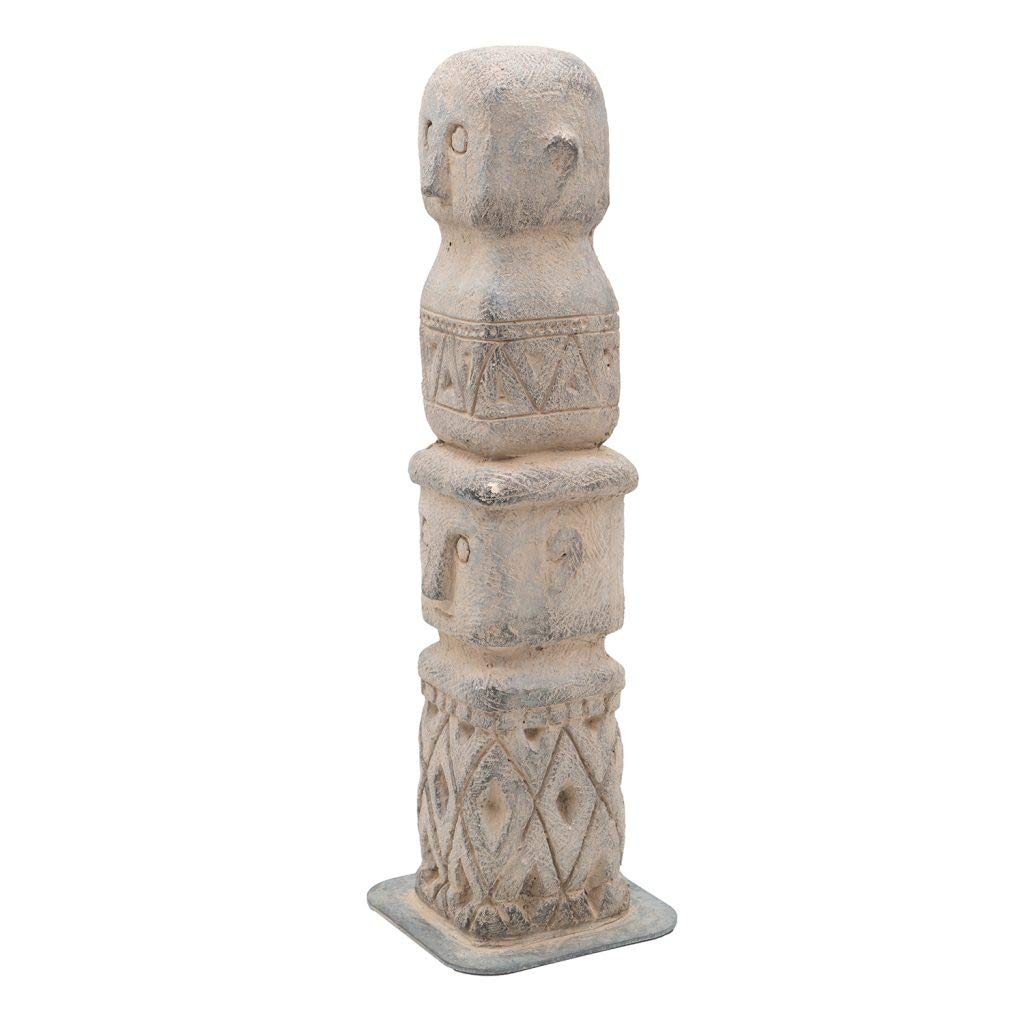 Stacked Totem Decor - Tribal Home Accent for Shelf & Mantel