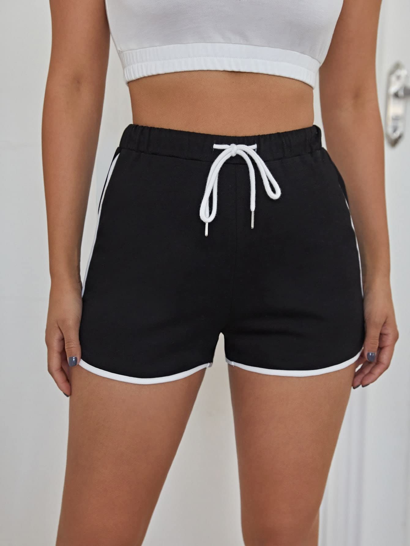 High Waist Yoga Shorts for Women - Breathable Workout Shorts with Drawstring | Moisture-Wicking & Stretchy Running, Gym, Yoga Shorts | Best for Hot Yoga, Pilates, Cycling, Hiking & Beach | Perfect for Yoga Studios, Jogging, Dance & Travel | Ideal for Home Workouts, Outdoor Activities & Casual Wear | Great for Fitness Classes, Summer Sports & Lounge Wear