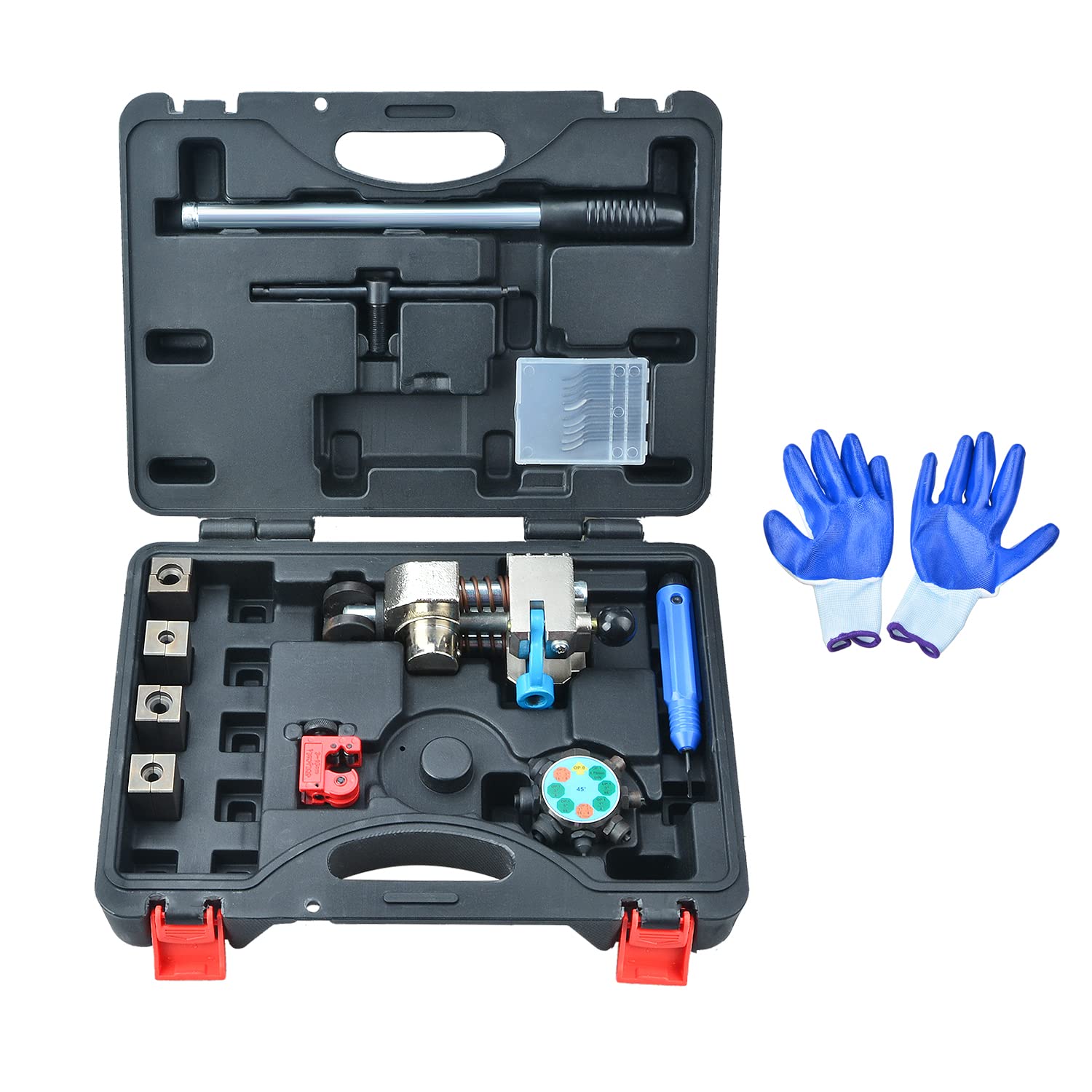 LainKeen Professional Brake Tube Flaring Tool Kit - 45 Degree Single, Bubble & Double Flare Set for Automotive Brake Line Repair | Perfect for DIY Mechanics & Professional Auto Shops
