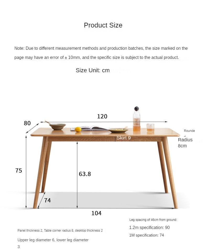 Solid Oak Wood Extendable Folding Dining Table - Space Saving Expandable Table for Small Spaces, Kitchen, Dining Room & Apartment Living