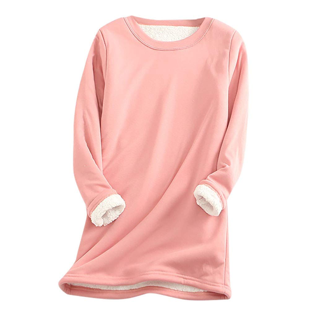 Women's Sherpa Fleece Pullover - Warm Winter Sweatshirt for Casual Wear