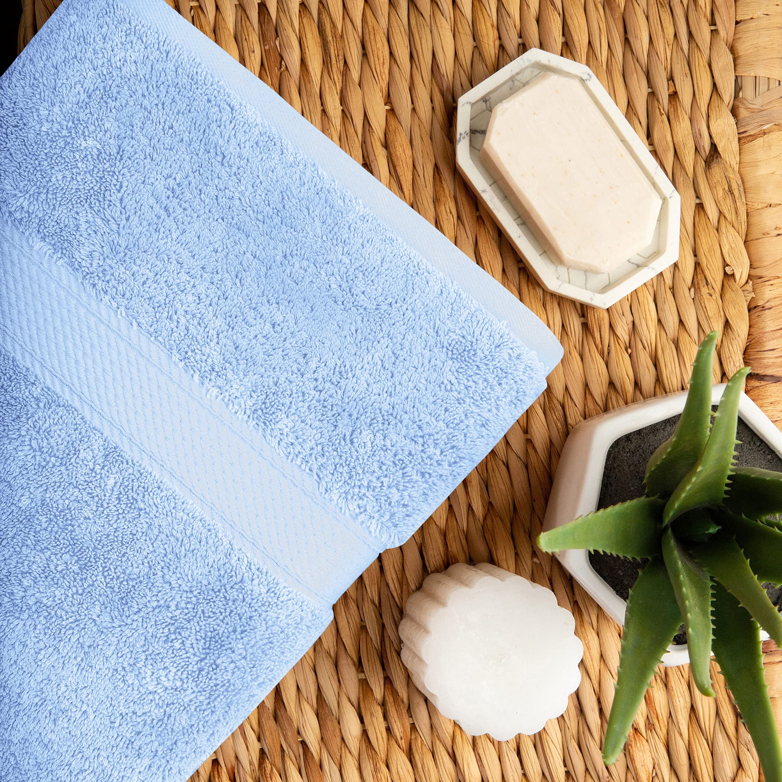 Premium Egyptian Cotton Towel Set - 10-Piece Bath & Shower Towels (30