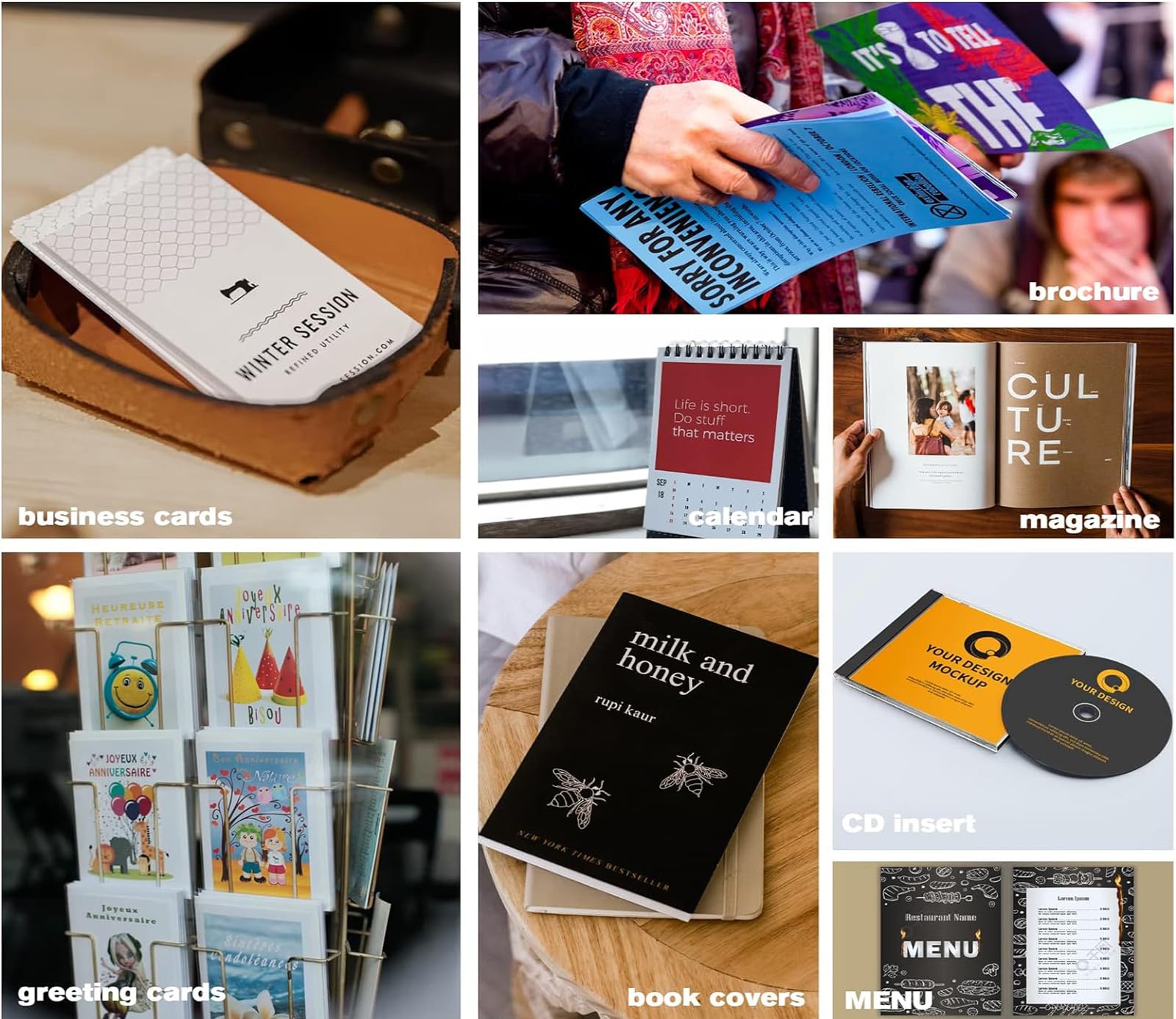 Uinkit 300gsm Glossy Photo Paper 8.5x11 - 100 Sheets for Inkjet Printers - Perfect for Photo Albums & Art Prints