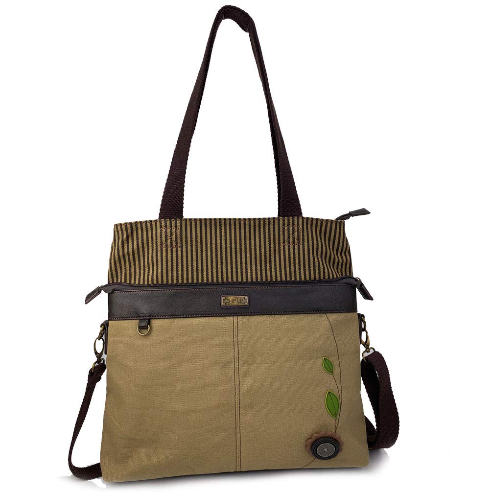 Stylish Mauve Canvas Crossbody Convertible Tote Bag with Butterfly Design - Perfect for Work, Travel & Everyday Use | Olive Green Color Option