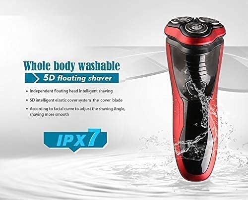 Best Rechargeable Electric Razor for Men - Wet & Dry Rotary Shaver with Pop-up Beard Trimmer | Smooth Shaving at Home, Travel & Gym