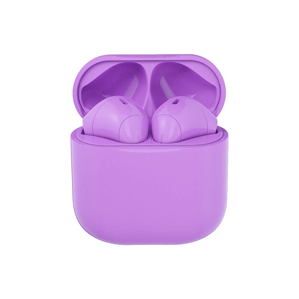 Happy Plugs Joy Wireless Earbuds - Bluetooth 5.0 Headphones with 24H Playtime, IPX5 Waterproof, Noise Cancelling for Gym, Running & Travel