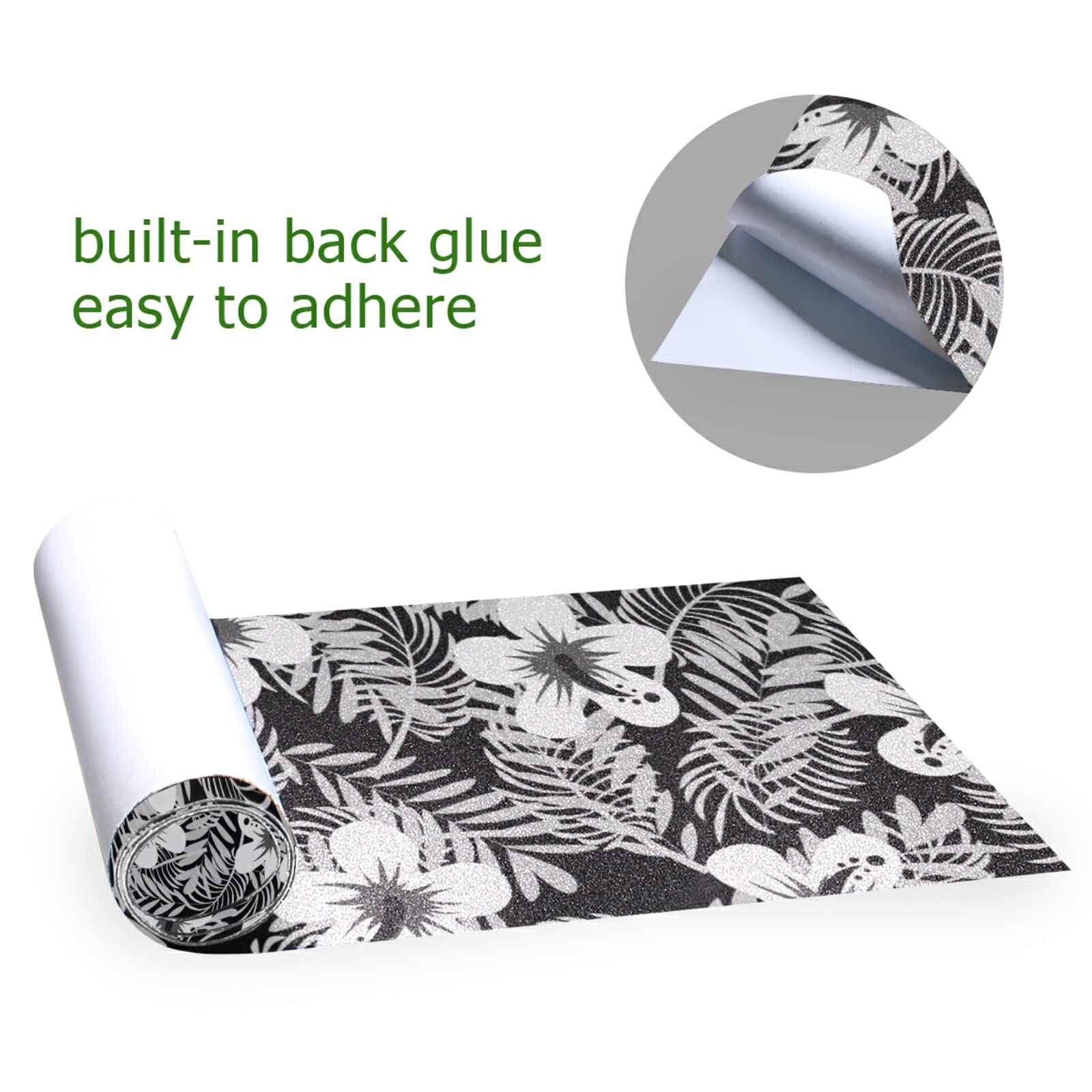 Poeticcity Waterproof Skateboard Grip Tape - Anti-Slip Longboard & Scooter Griptape Sheets - Tear-Resistant Sandpaper Sticker Roll for Easy Bubble-Free Application - Perfect for Skateboarding, Longboarding & Scooter Riding