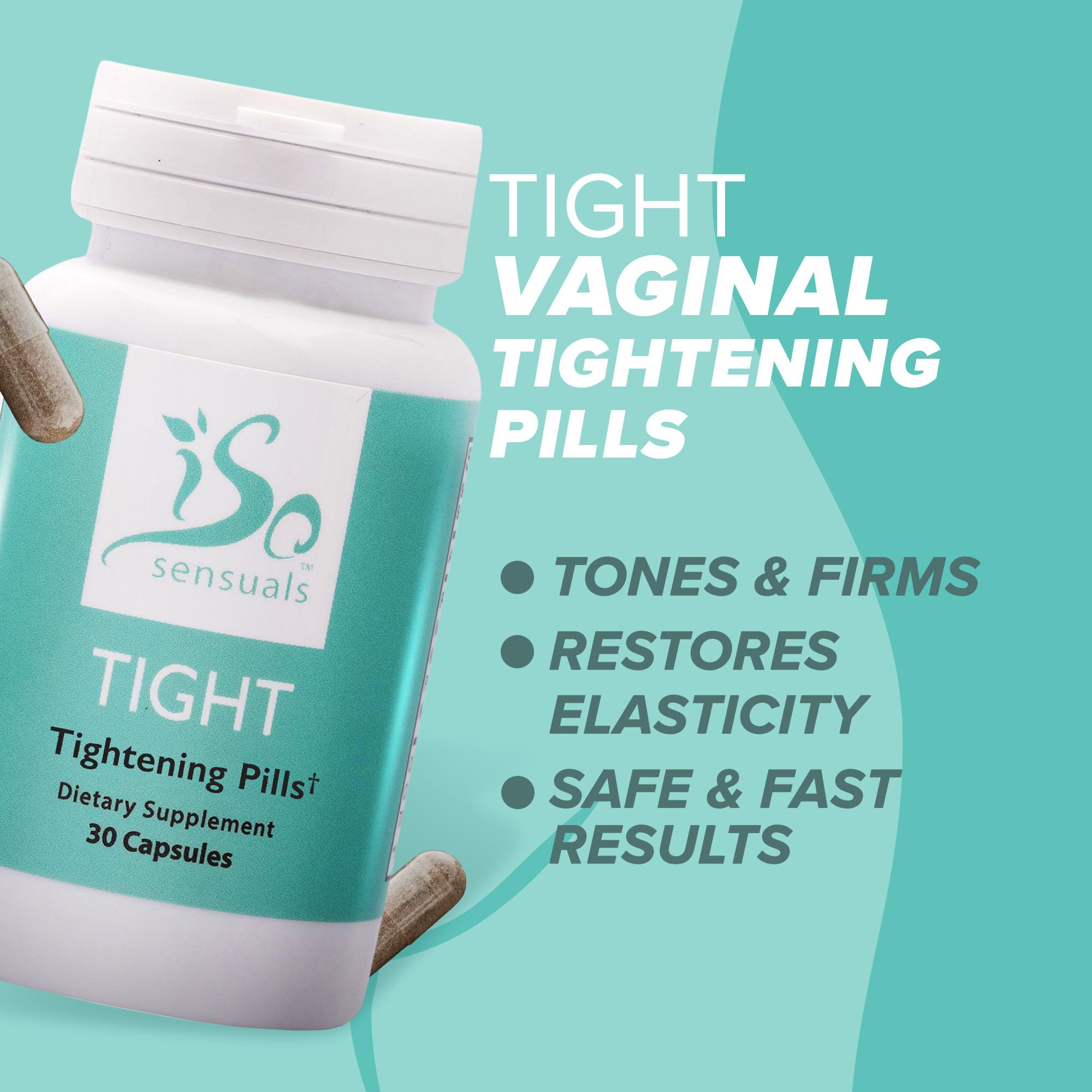 Natural Vaginal Tightening Pills for Women - 6 Bottles (180 Capsules) | Intimate Wellness Supplement for Postpartum & Menopause Support | Enhances Sensation & Confidence in the Bedroom