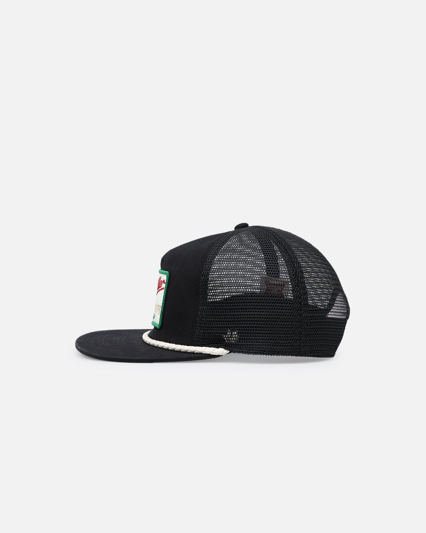 American Needle Wyatt Trucker Snapback Hat - Black Adjustable Baseball Cap for Men & Women | Perfect for Casual Wear, Sports & Outdoor Activities