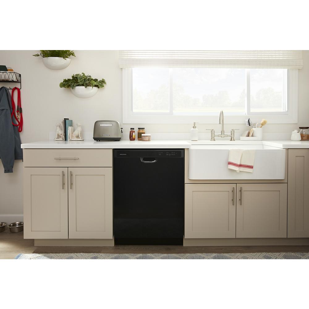 Amana ADFS2524RB 24-Inch Built-In Dishwasher with Midnight Black Interior - Quiet Operation, Energy Efficient, Perfect for Kitchens and Small Spaces