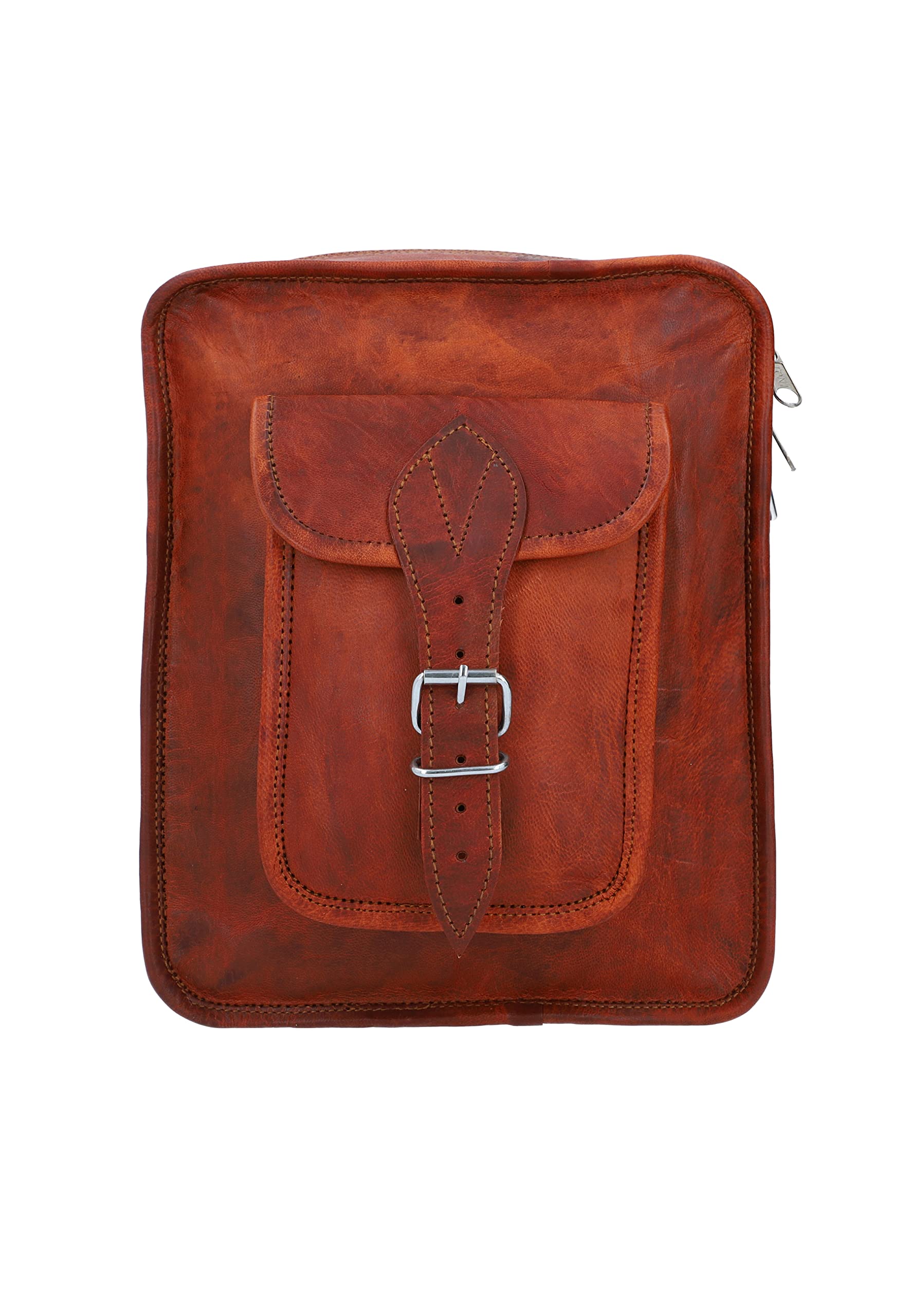 Vintage Brown Leather Bike Handlebar Bag - Gusti Dietrich T. Crossbody Shoulder Bag for Cycling, Commuting & Outdoor Adventures