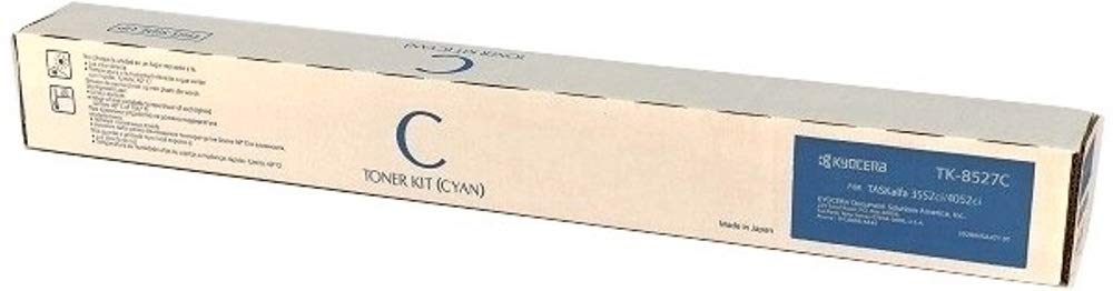 Kyocera TK-8527C Cyan Toner Cartridge (1T02RMCUS0) - Compatible with Kyocera/Copystar CS-3552ci, CS-4052ci, TASKalfa 3552ci & 4052ci Color Multifunction Printers - Ideal for Office Printing, Document Reproduction & High-Quality Color Output