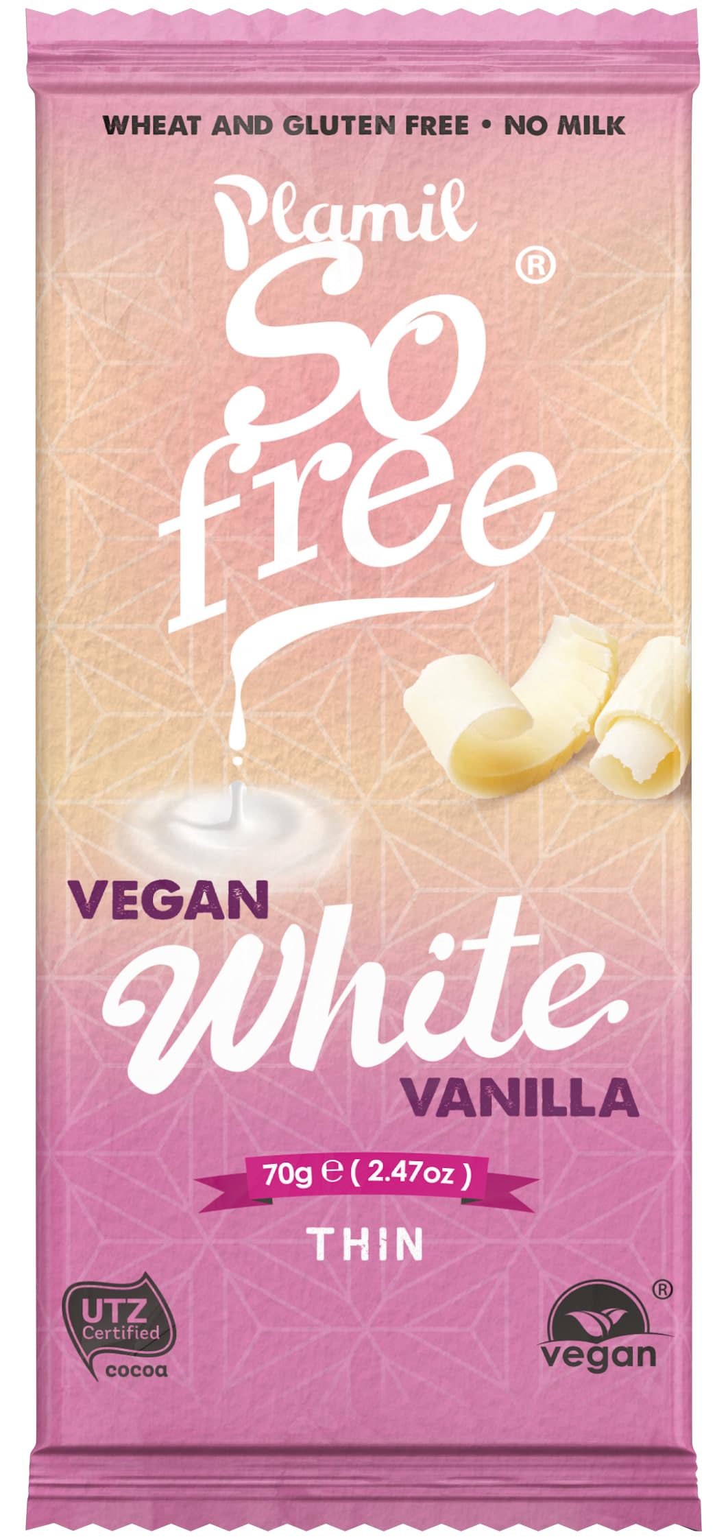 Organic White Chocolate Bar - Dairy-Free, Vegan - Perfect for Baking & Gifts
