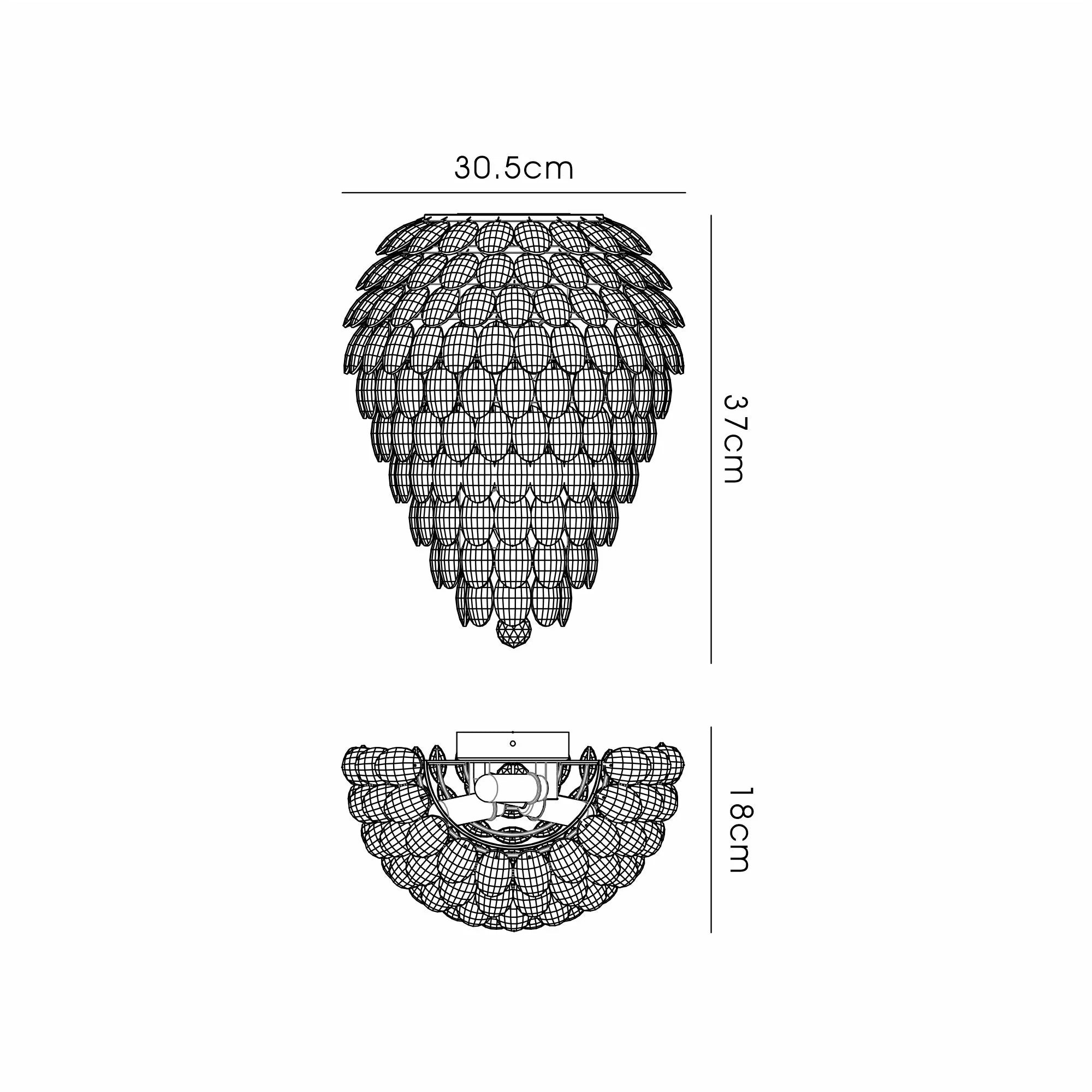 Consten IP Tall Wall Lamp - 6 Light G9 Base, IP44 Waterproof, Modern Sconce for Living Room, Bedroom, or Hallway Lighting