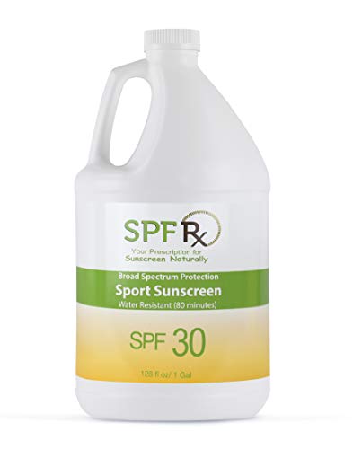 Broad Spectrum SPF 30 Sport Sunscreen for Face & Body - Waterproof Sunblock Protects Against Skin Cancer, Aging & Sunburn - Best for Golf, Snowboarding, Surfing & Outdoor Activities - 1 Gallon Bulk Size for All-Day Protection
