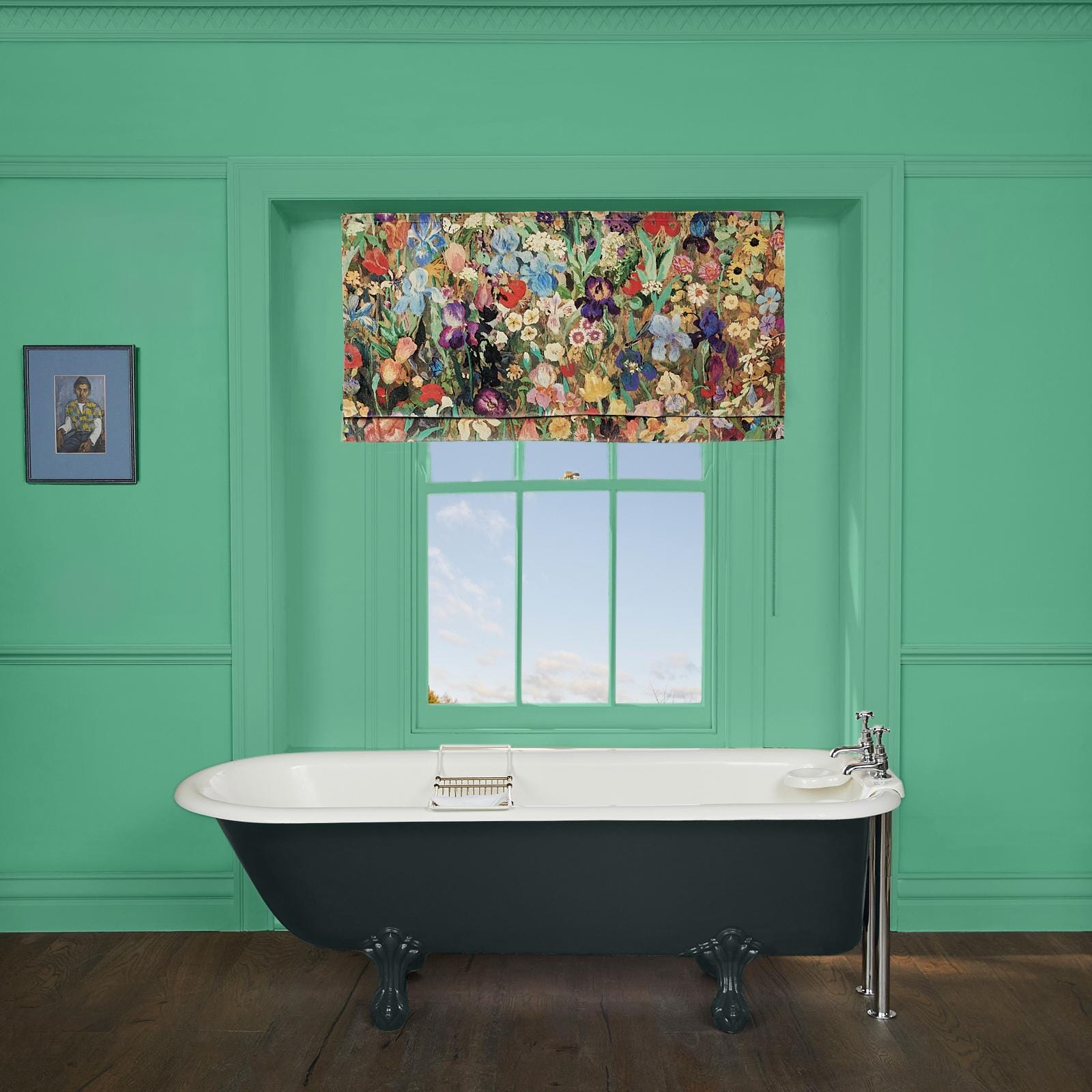 FLORIBUNDA MAGNA Velvet Blackout Window Blinds - Premium Room Darkening Shades for Bedroom, Living Room & Office - Noise Reducing & Energy Efficient