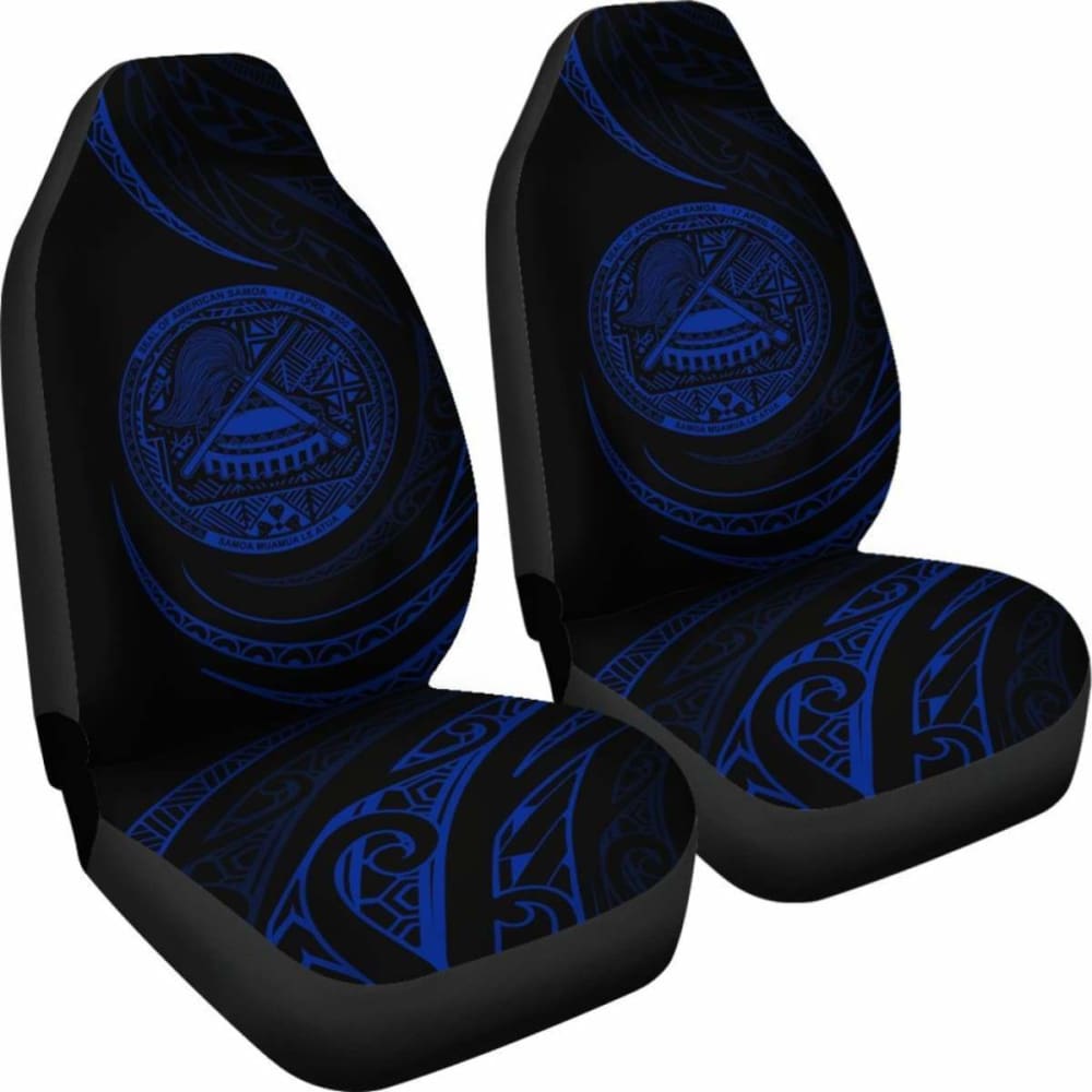 Premium American Samoa Car Seat Covers - Blue Frida Style (Model 105905) for Cars, SUVs & Trucks - Waterproof & Comfortable for Daily Commute & Road Trips
