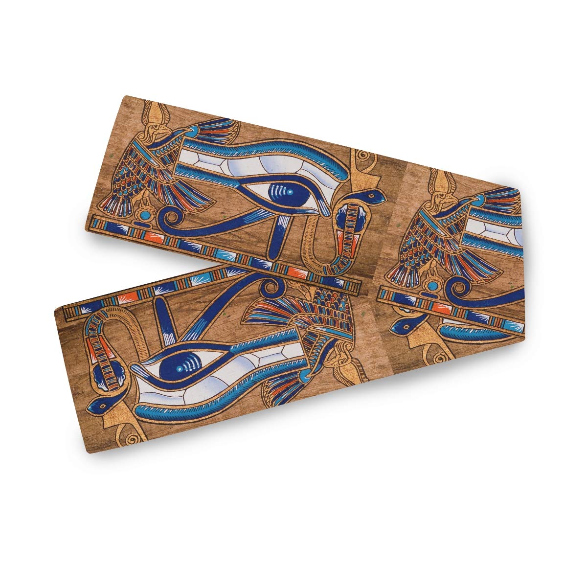 Vintage Egyptian Horus Eye Table Runner 13x90 Inch - Polyester Rectangle Tablecloth for Office, Kitchen, Dining, Wedding, Party - Perfect for Home Decor & Coffee Table Styling