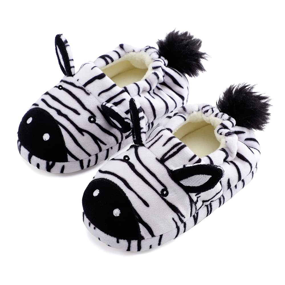 Warm Winter Slippers for Girls - Cute Cartoon Animal Plush House Shoes for Toddlers & Little Kids | Cozy Indoor Home Footwear for Playtime & Relaxation