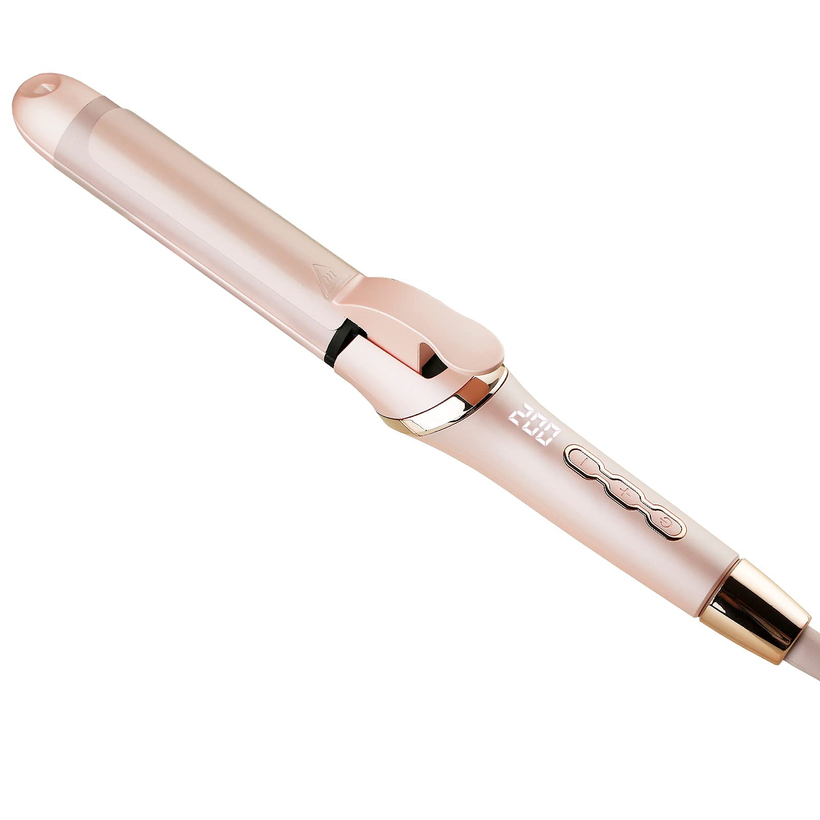Professional 2-in-1 Hair Straightener & Curler with Ceramic Tourmaline Technology - Adjustable Temperature Flat Iron for All Hair Types (Light Pink) - Perfect for Salon Styling, Home Use & Travel
