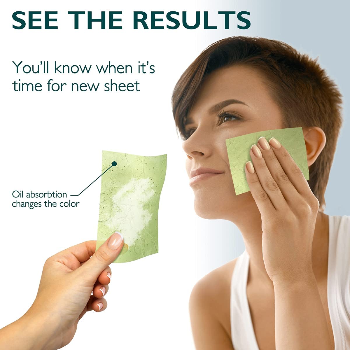 MYYNTI Oil Absorbing Sheets for Face - 100 Pack Blotting Papers & Washable Microfiber Makeup Remover Sponge - Reusable Facial Oil Control Wipes for Shine-Free Skin | Perfect for Travel, Gym & Daily Makeup Touch-Ups