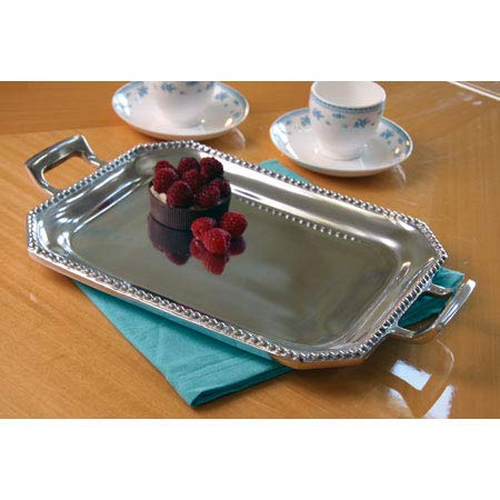 IHI Beaded Handle Tray - Stylish Serving for Parties & Home Decor