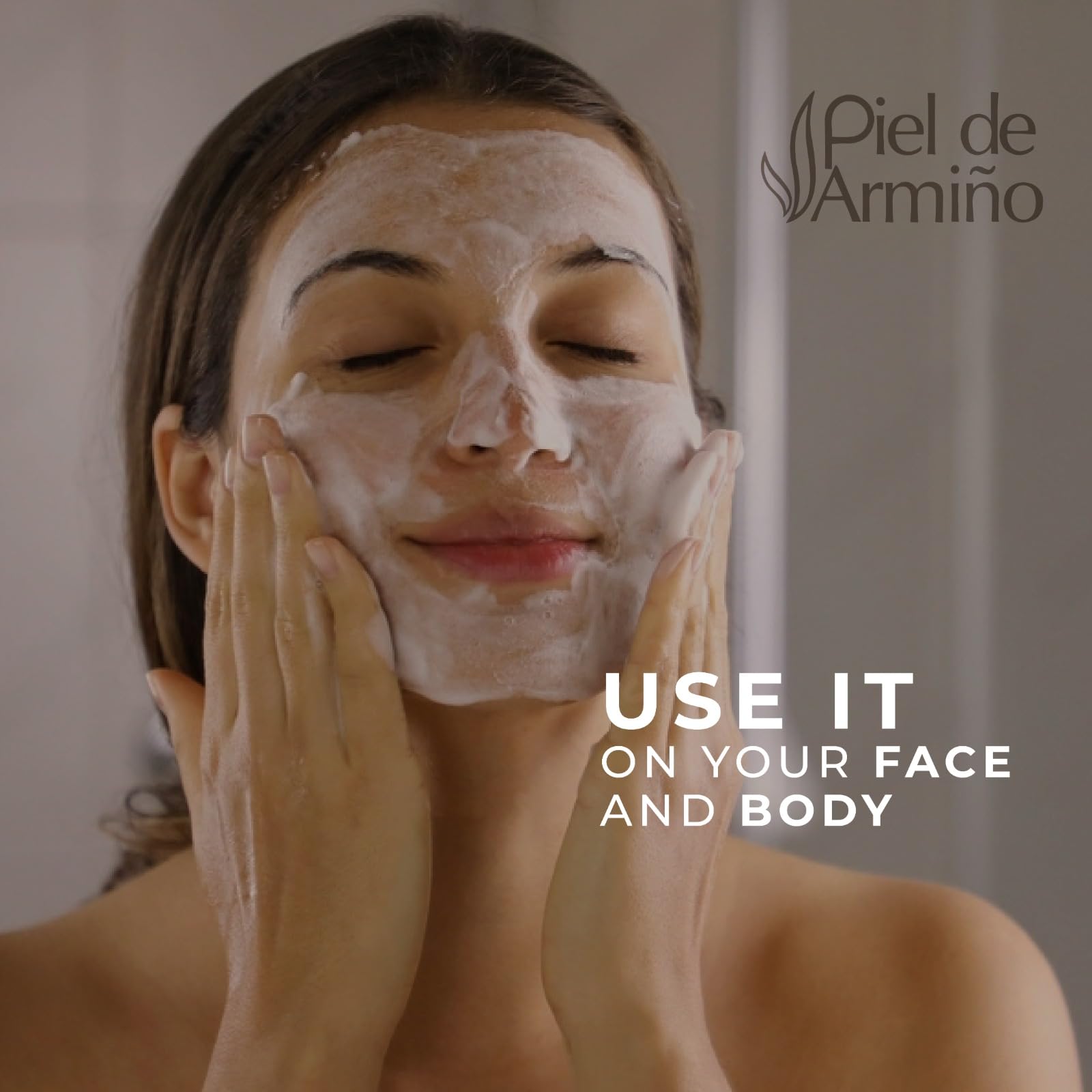 Gentle Exfoliating Body Scrubber & Face Cleanser - Shower Skin Care for Smooth & Glowing Skin - Perfect for Daily Use, Spa Days & Sensitive Skin