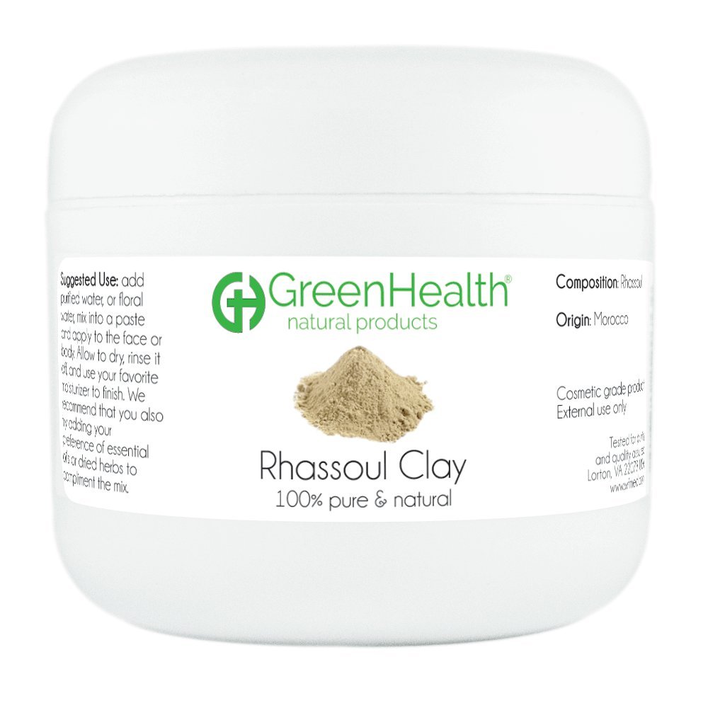 **Pure Rhassoul Clay Powder for Face & Hair - 100% Natural Moroccan Lava Clay | Deep Cleansing, Detoxifying & Skin Rejuvenation | Ideal for DIY Masks, Spa Treatments & Organic Skincare**