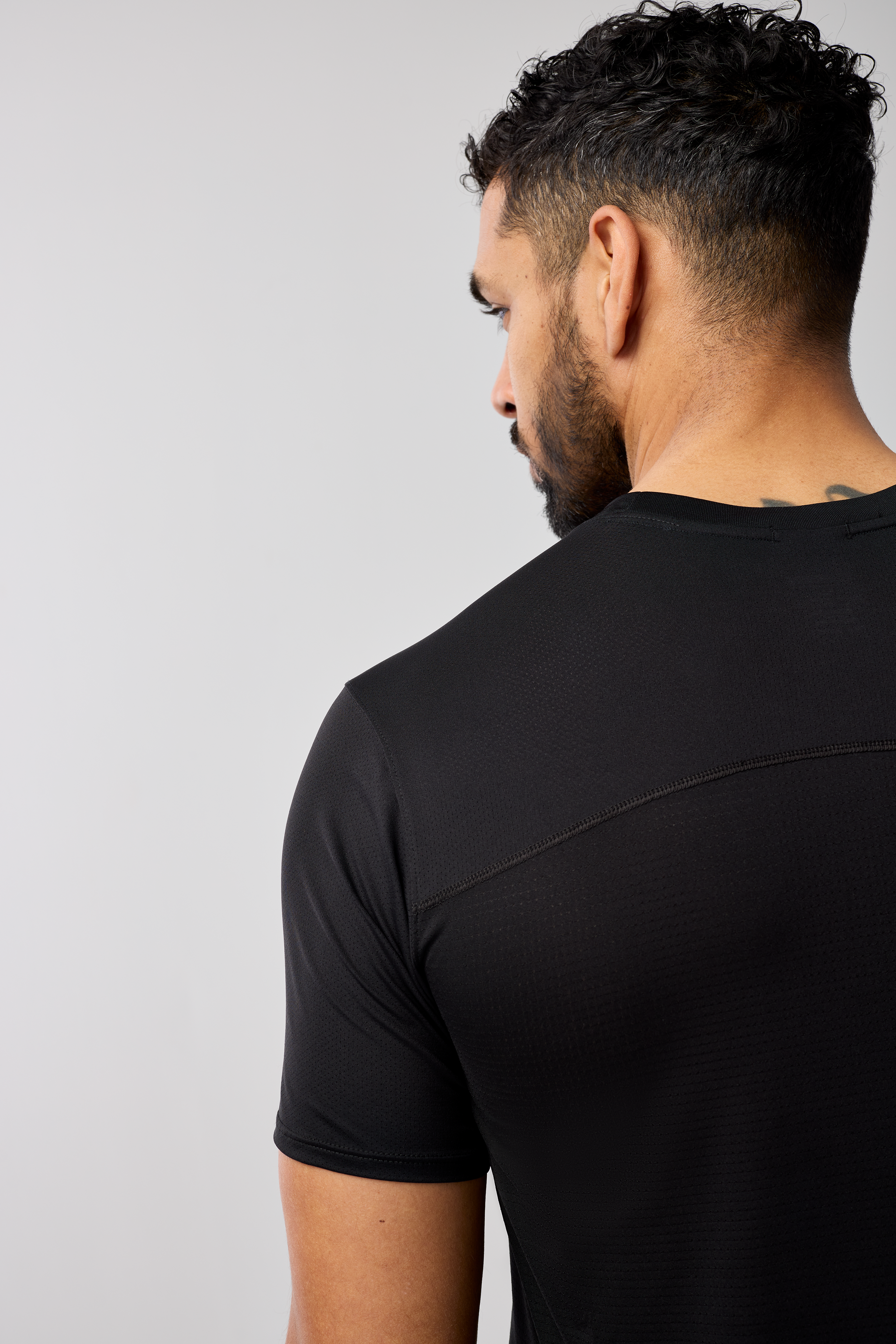 Atmosphere Short Sleeve 3.0 T-Shirt for Men - Breathable Cotton Tee, Comfortable Casual Wear (Black) | Perfect for Gym, Workout, and Everyday Outfits