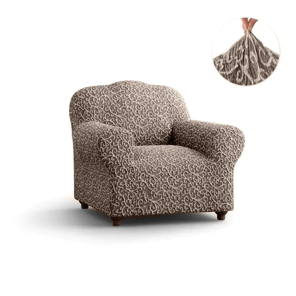 Stylish Jacquard 3D Armchair Slipcover - Premium Stretchable Furniture Protector for Living Room, Bedroom & Office Decor