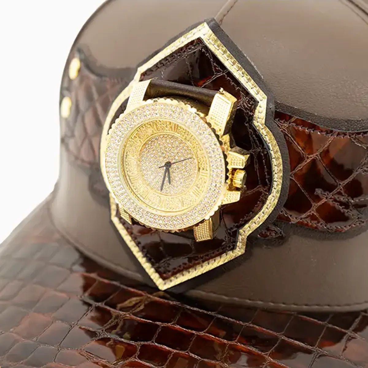 Breyer's Buck 50 Leather Watch Hat - Genuine Leather Adjustable Cap for Men - Perfect for Outdoor Adventures, Hunting, and Casual Wear