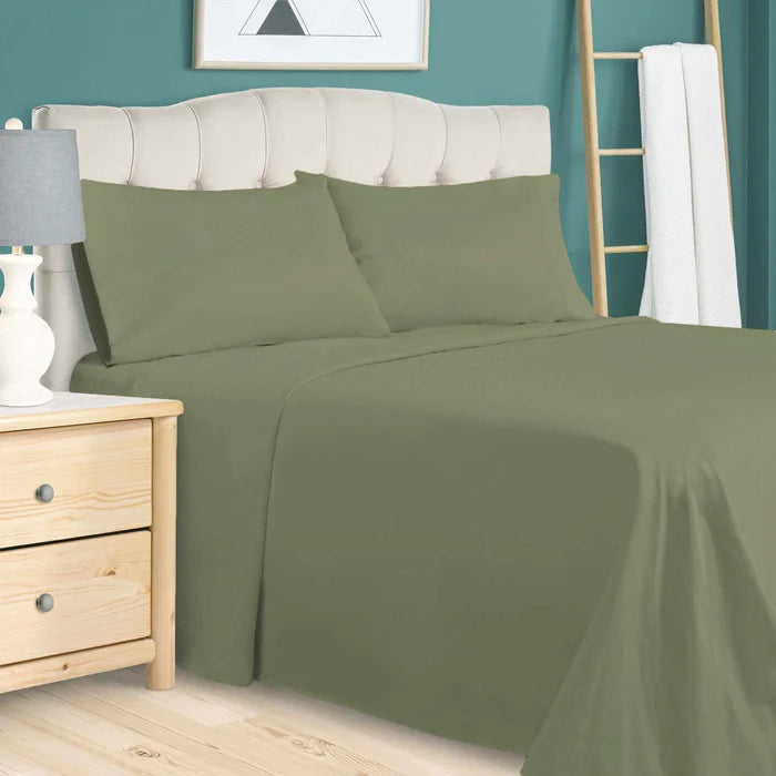 Luxury 700 Thread Count Egyptian Cotton Sheet Set - Eco Friendly, Breathable & Hypoallergenic - Perfect for Bedroom, Hotel, or Guest Room Comfort