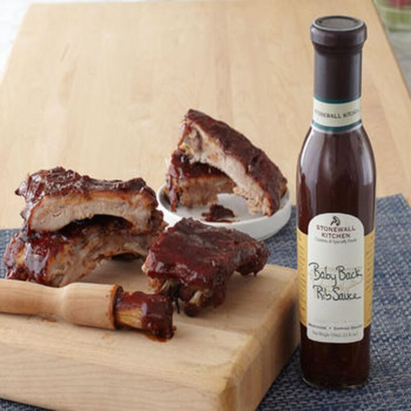 Stonewall Kitchen Baby Back Rib Sauce - 11 oz | Sweet & Tangy BBQ Glaze for Grilling, Smoking & Slow Cooking | Perfect for Ribs, Chicken & Pulled Pork