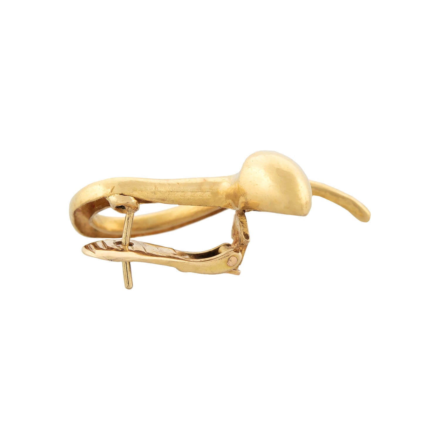 LALAOUNIS Estate 18k Gold Abstract Snake Earrings - Vintage Luxury Jewelry for Women, Elegant Serpent Design for Parties, Weddings & Special Occasions