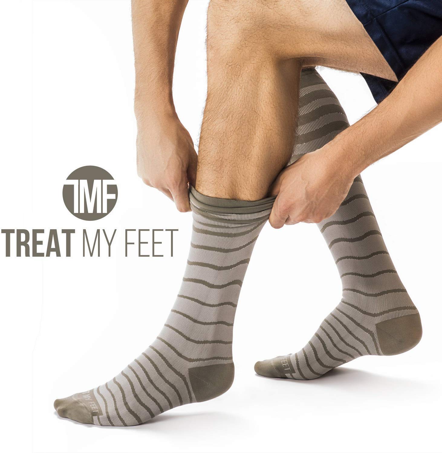 Compression Socks for Women & Men - 3 Pairs for Running & Travel