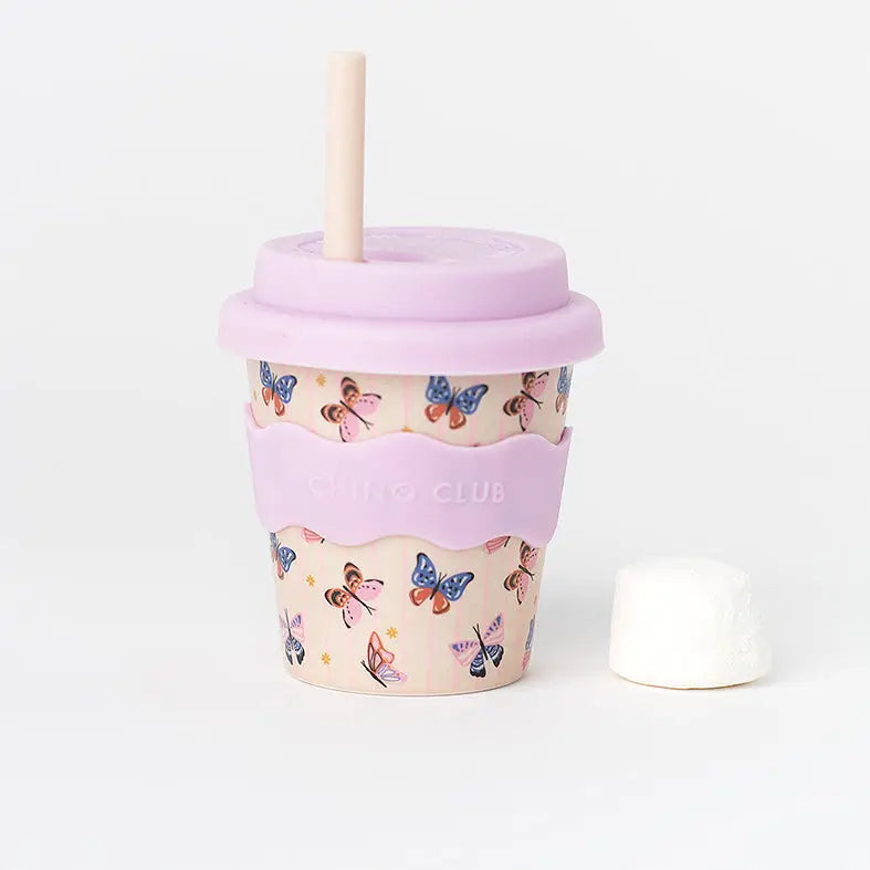 Butterfly Babyccino Cup 120ml - Cute Espresso Cup for Toddlers - Perfect for Kids' Tea Parties & Pretend Play