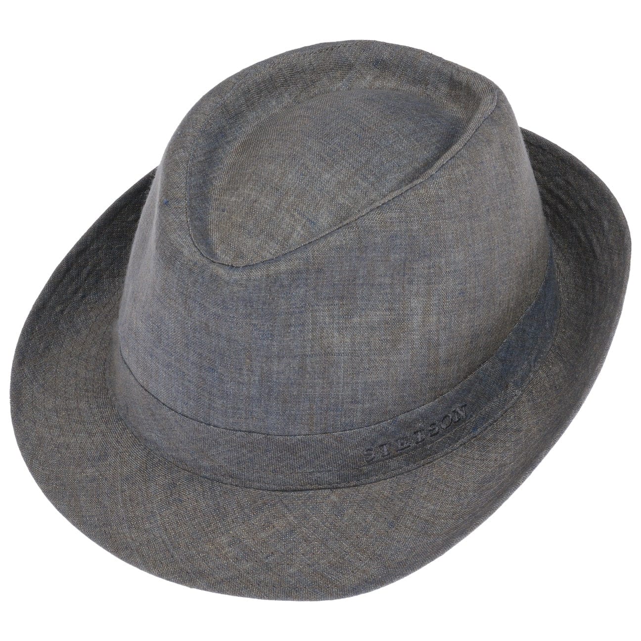 Stetson Geneva Linen Trilby Hat for Men - Classic Summer Fedora with Brim - Perfect for Outdoor Events, Weddings & Beach Vacations