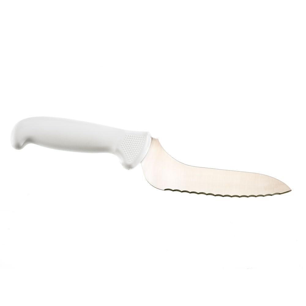 Premium Mercer Culinary 6-Inch White Offset Bread Knife - Ultimate Sandwich & Cake Slicing Tool for Home Bakers & Professional Chefs | Ideal for Artisan Breads, Pastries & Delicate Desserts