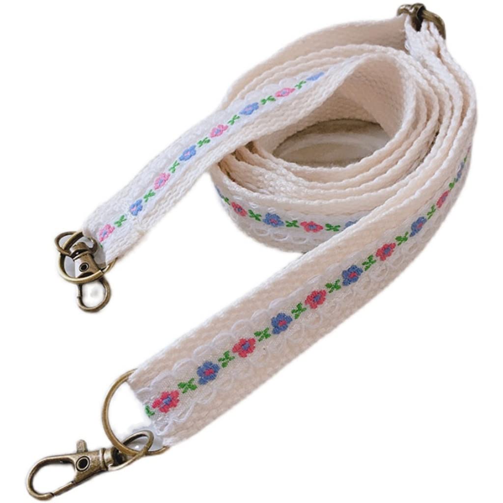 SHZBCDN Women's Crossbody Bag with Wide Woven Embroidery Shoulder Strap - Adjustable 60-120cm Replacement Strap for Backpacks & Purses - Perfect for Travel, Shopping & Daily Use (Color: A)