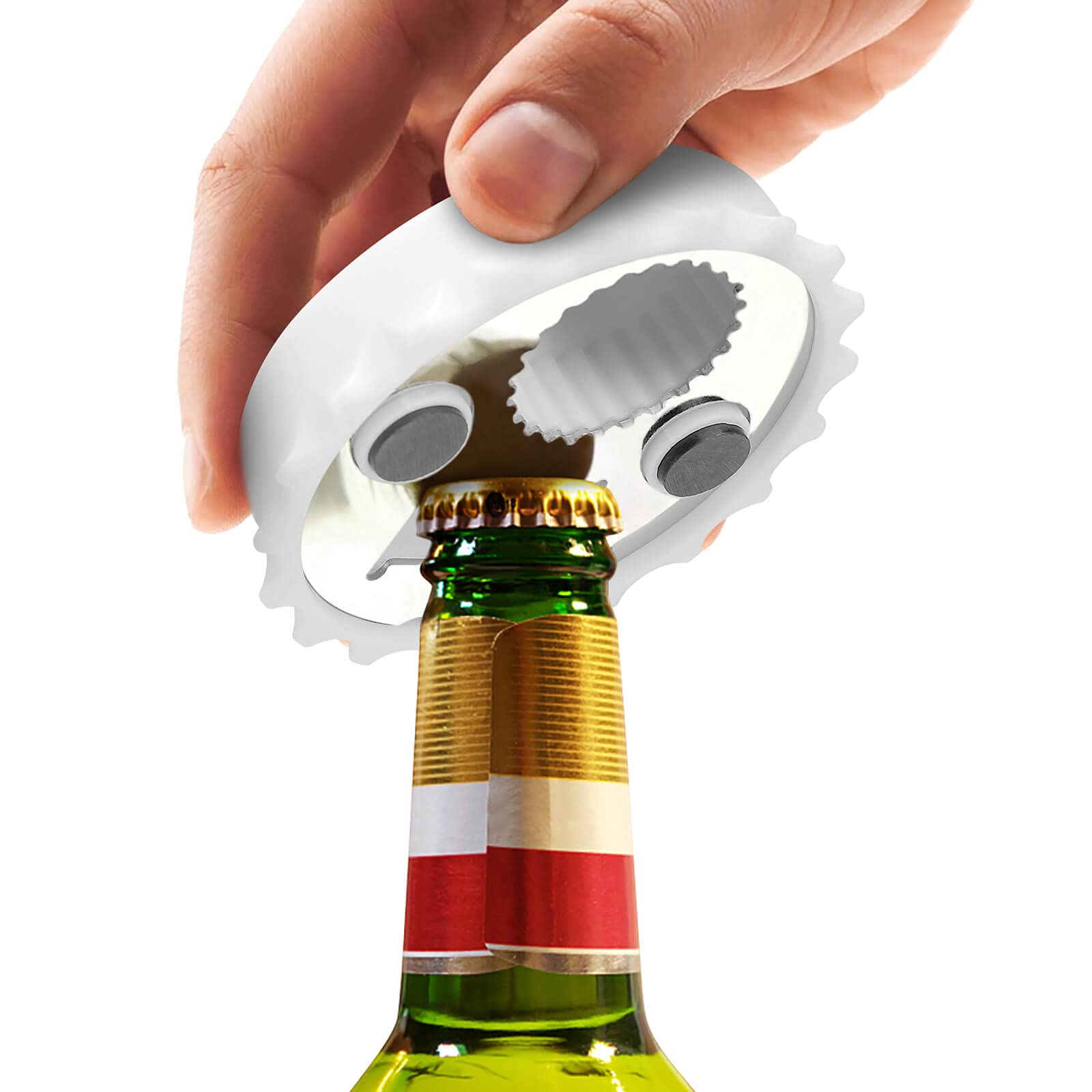 Banana Shark 2-in-1 Bottle Opener & Fridge Magnet - Funny Kitchen Accessory for Beer Bottles, Refrigerator Decoration & Wall Mount Opener - Perfect Gift for Home, Bar, Party & Outdoor Use