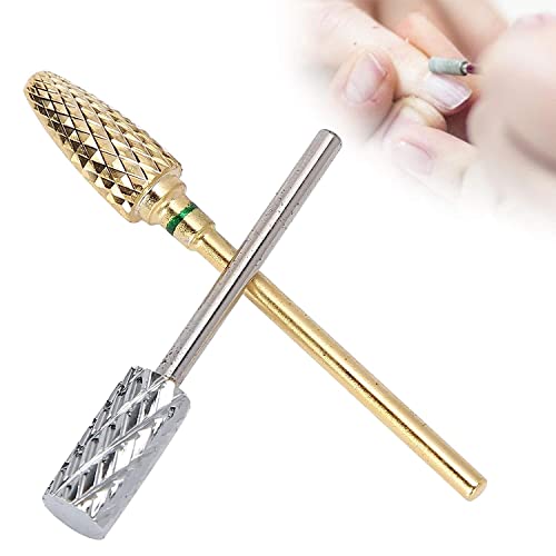 A K Homes - Professional Tungsten Steel Nail Drill Bits (2 Pcs) - Durable Manicure Tools for Nail Salons & Home Use - Perfect for Acrylic Nails, Gel Polish Removal & Nail Art Design