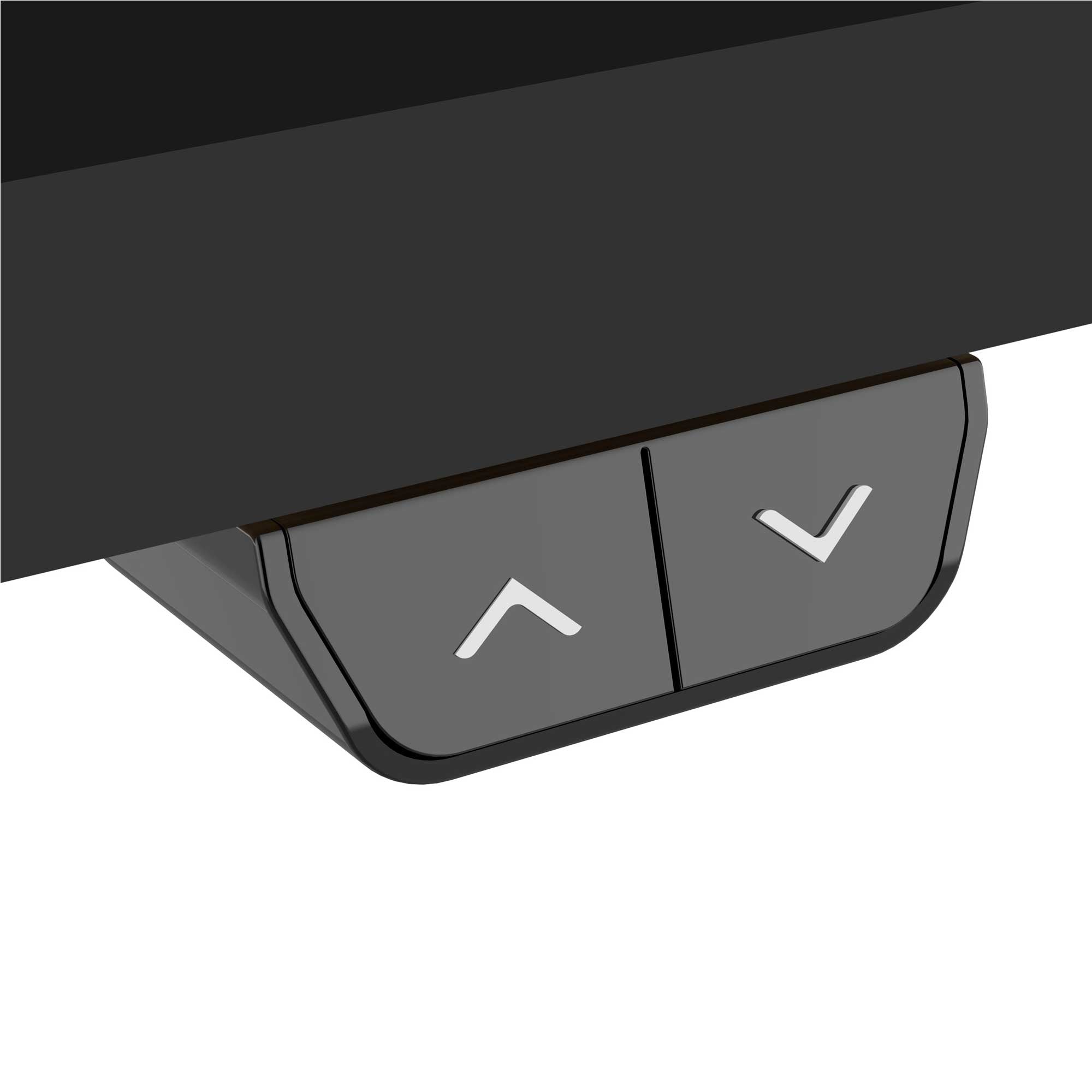 Black Electric Height Adjustable Standing Desk - Quiet Motor, 55
