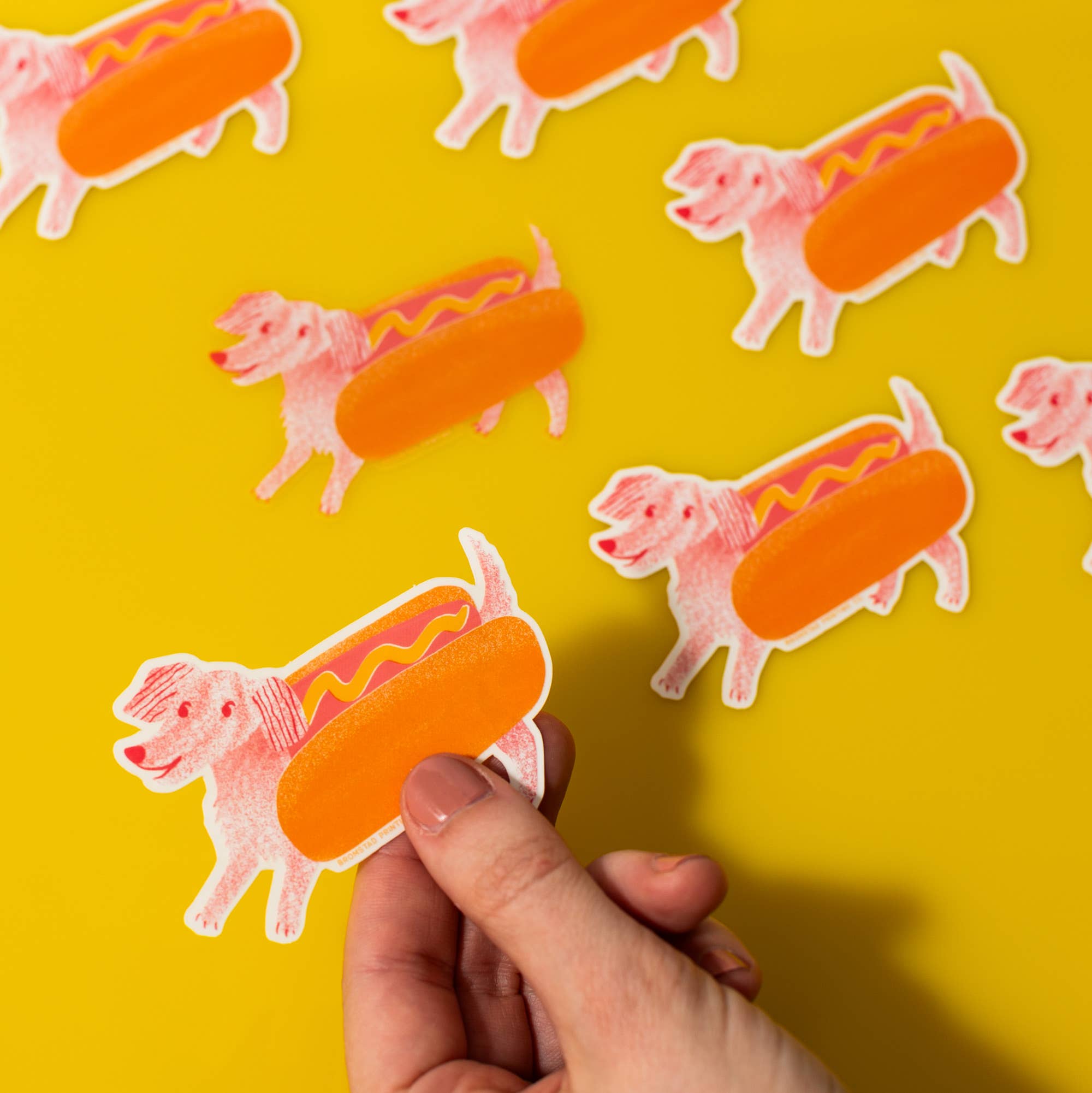 Hot Dog Clear Stickers - Waterproof Vinyl Decals for Laptops, Water Bottles & DIY Crafts - Perfect for Party Decor, Scrapbooking & Personalizing Items