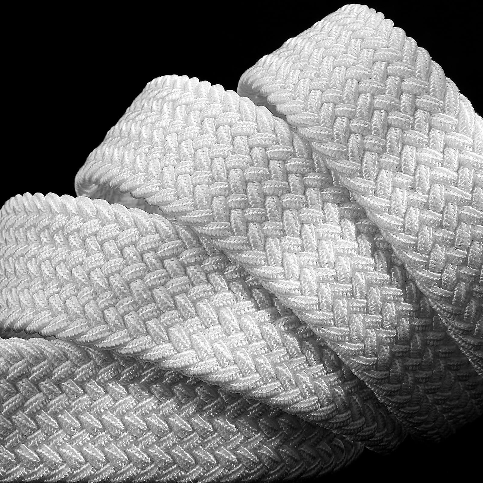 Men's Braided Stretch Belt - Adjustable Elastic Waistband for Golf Pants, Casual Shorts & Jeans | Comfortable & Stylish for Everyday Wear & Outdoor Activities