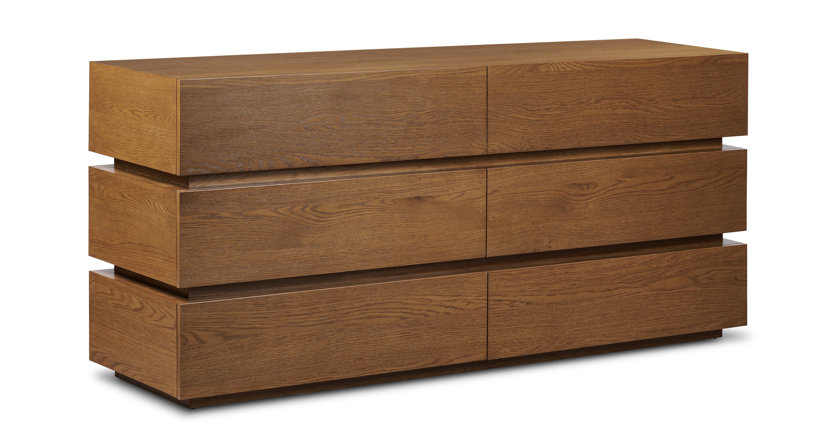 Pino 6-Drawer Wooden Dresser for Bedroom - Modern Storage Chest with Smooth Gliding Drawers | Perfect for Organizing Clothes, Bedding & Accessories in Home, Dorm or Nursery