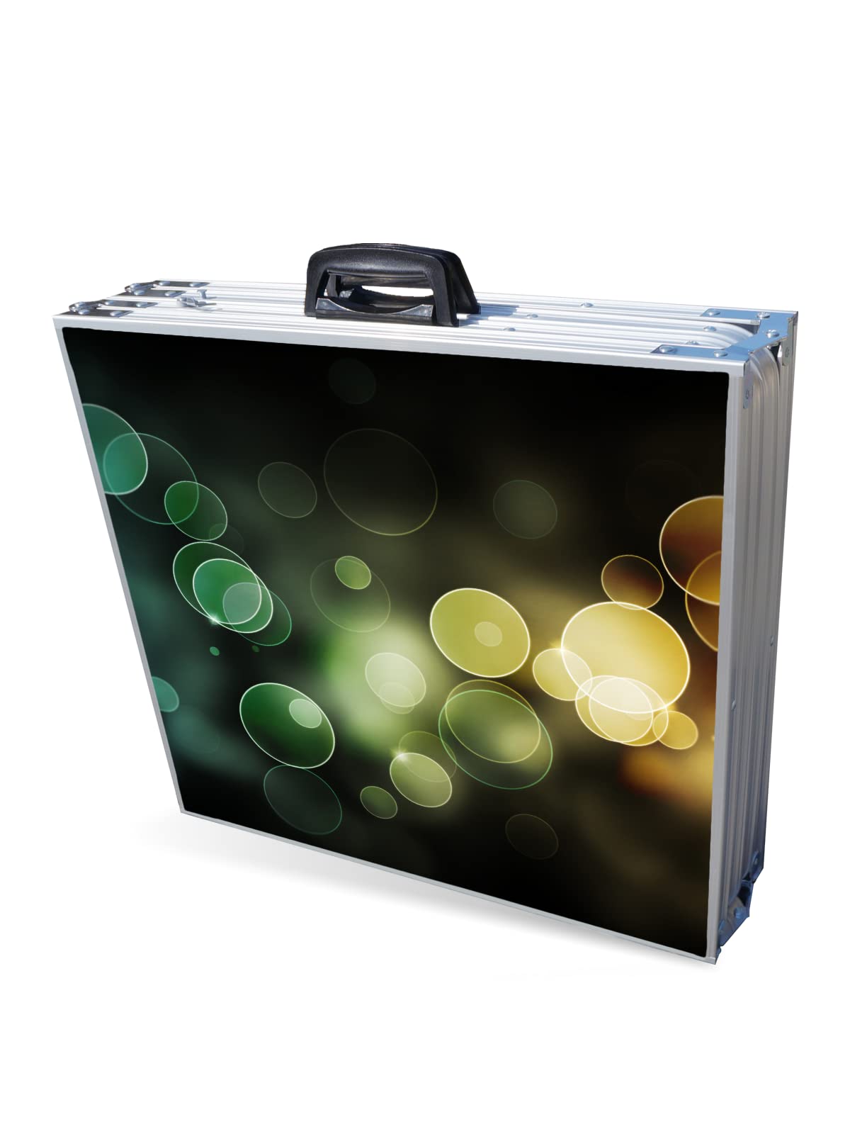 PartyPongTables.com 8-Foot LED Beer Pong Table with Built-in Cup Holders | Portable Folding Design for College Parties, Tailgates & Backyard Games