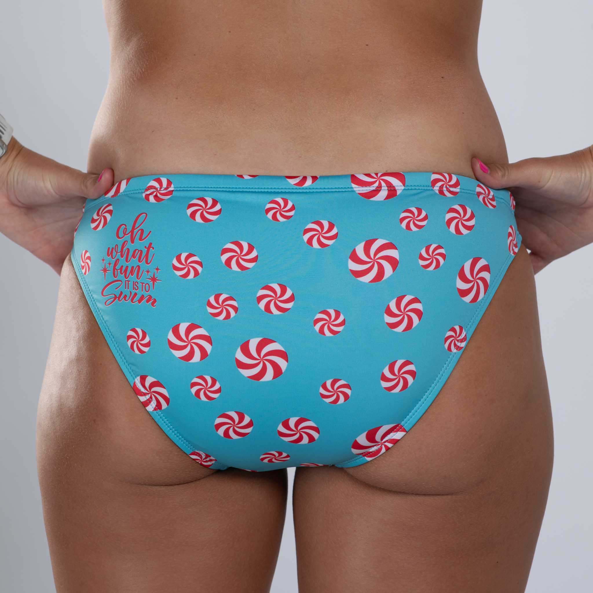 Women's High-Waisted Bikini Bottom - Peppermint Color for Swimwear, Beach & Pool Party | Comfortable & Stylish Swimwear for Women
