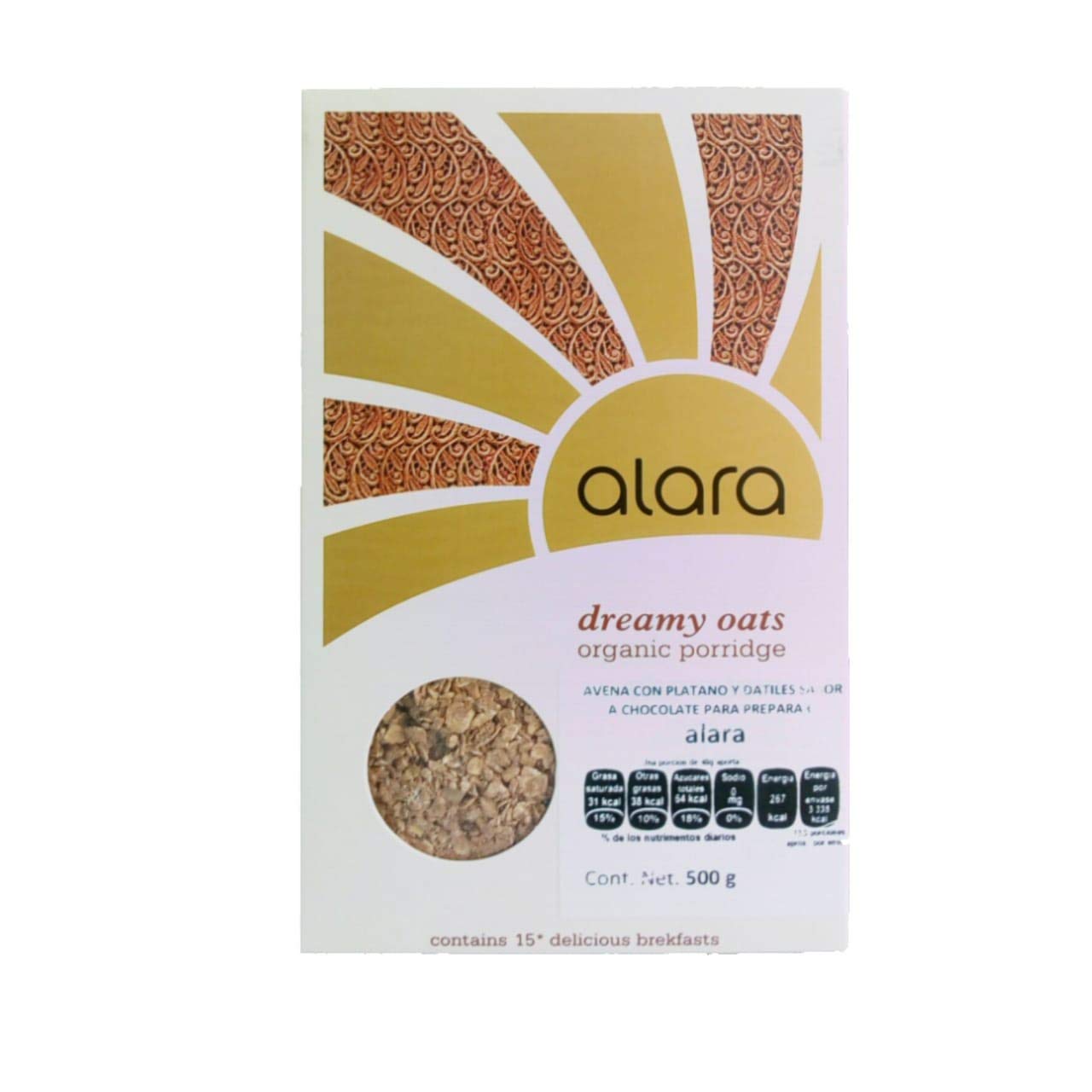 Alara Dreamy Oats Chocolate Bar - 500g Organic Oat Milk Chocolate Snack - Vegan, Gluten-Free Healthy Treat for Breakfast, Dessert & Gifting